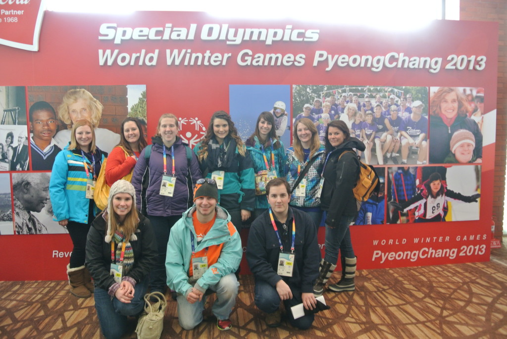 special olympics world games group photo