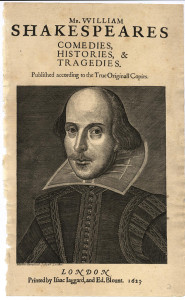 First Folio TP Portrait (1623)