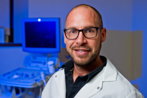 Jaume Padilla, PhD is a researcher in the Department of Nutrition and Exercise Physiology photographed in Gwynn Hall.
